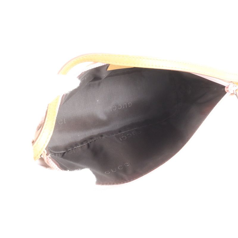 Gucci 039 1103 Leather Shoulder Bag Tote Genuine Leather Pink Pouch Women's REM