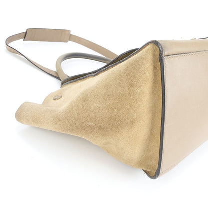 Celine Trapeze Medium Leather 2WAY Shoulder Bag Shoulder Hand Genuine Leather