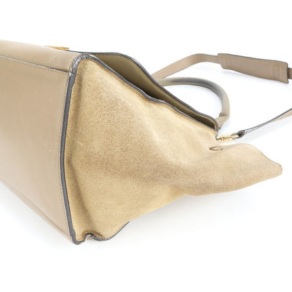 Celine Trapeze Medium Leather 2WAY Shoulder Bag Shoulder Hand Genuine Leather