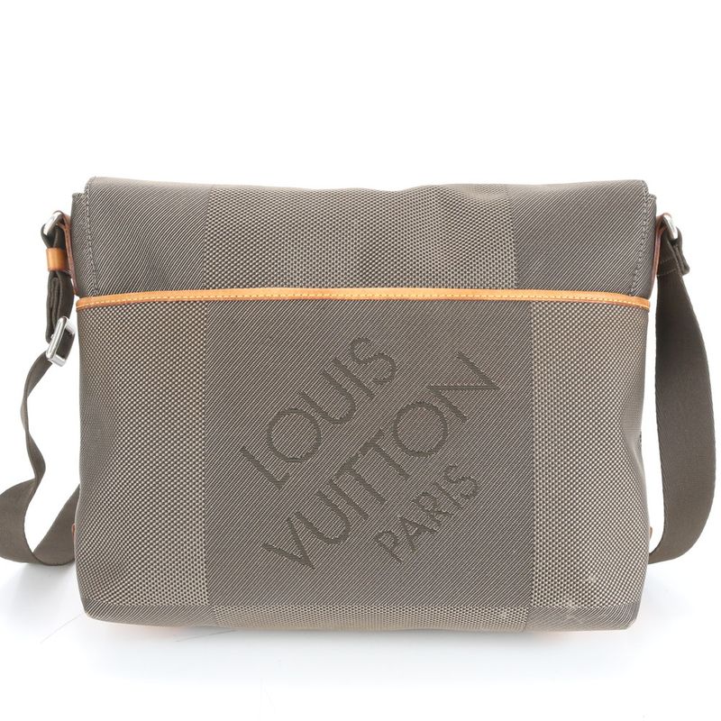 Louis Vuitton Damier Jean Router M93077 Shoulder Bag Crossbody Messenger A4