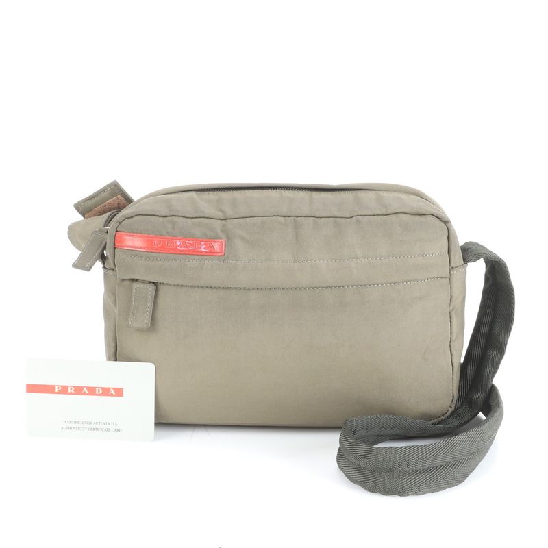 Prada Sport Authenticity With Card Khaki B9147 Shoulder Bag Messenger Business