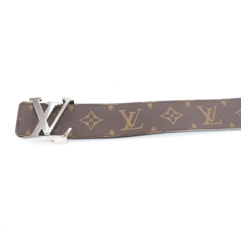Louis Vuitton Monogram Santure LV Initiall Reversible Leather Belt M9821 Men's