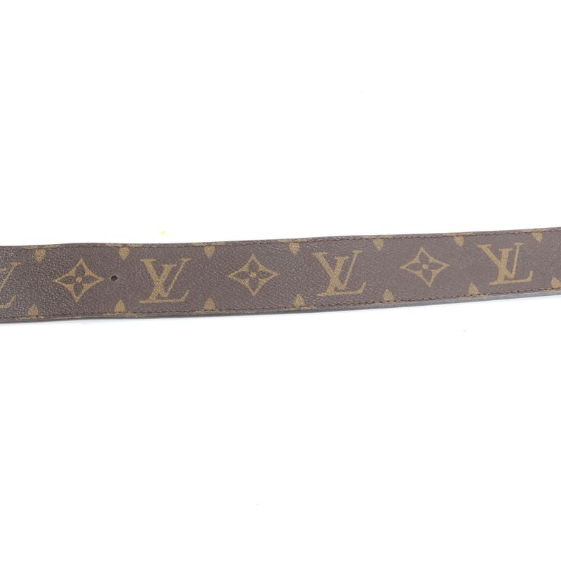 Louis Vuitton Monogram Santure LV Initiall Reversible Leather Belt M9821 Men's