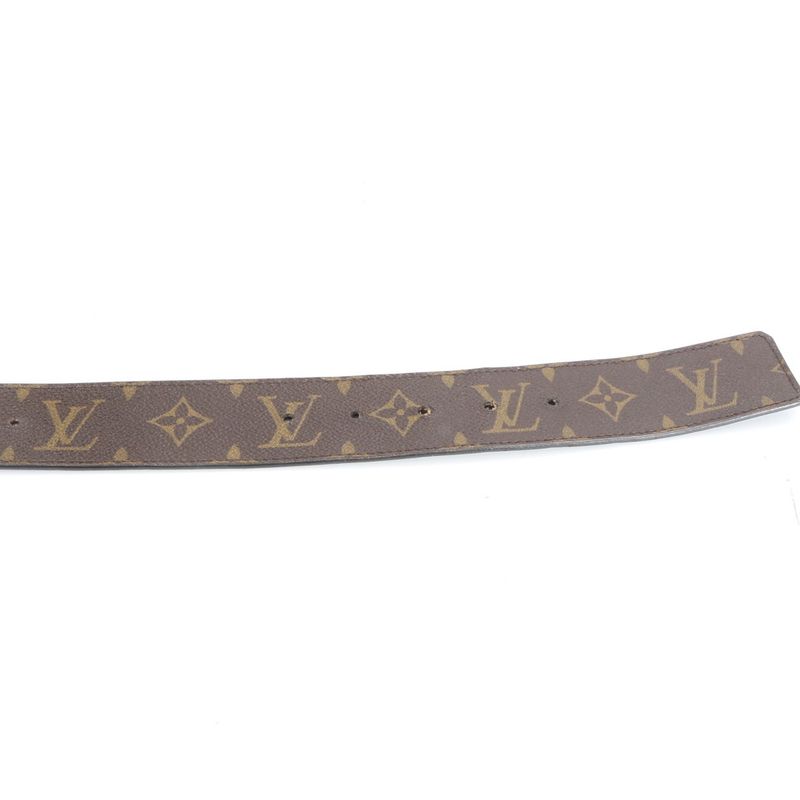 Louis Vuitton Monogram Santure LV Initiall Reversible Leather Belt M9821 Men's