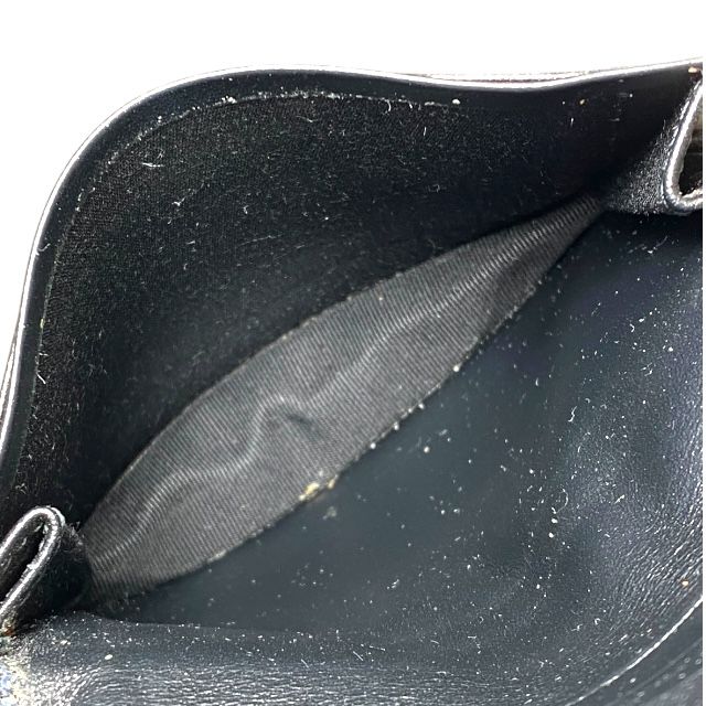 Bulgari 284224 Serpenti Fold Card Case Pass Case Business Card Holder Logo Navy