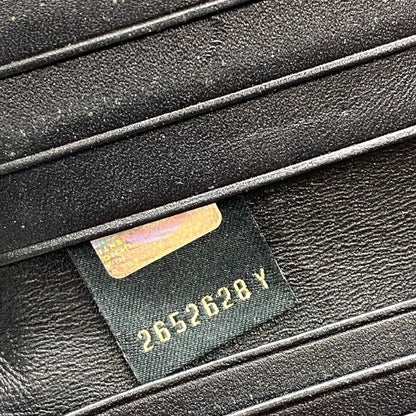 Bulgari 284224 Serpenti Fold Card Case Pass Case Business Card Holder Logo Navy