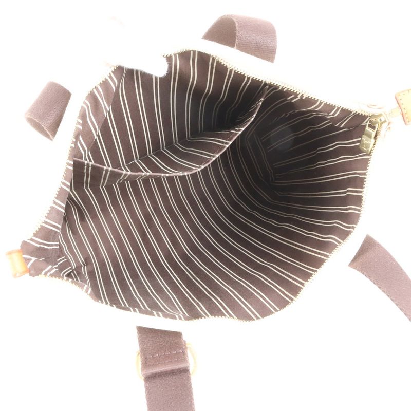 Louis Vuitton Antigua Cabas MM Ecru Leather Tote Bag Shoulder Hand Women's REM