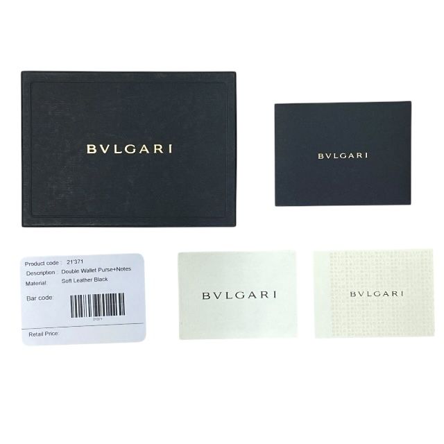 Bulgari 21371 Trifold Wallet Fold Wallet Double Wallet Mini Wallet Compact