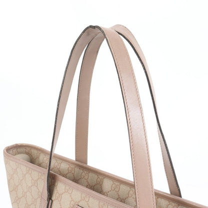 Gucci GG Supreme 211137 Leather Tote Bag Shoulder Hand Pink A4 Ladies REM Cz19-3