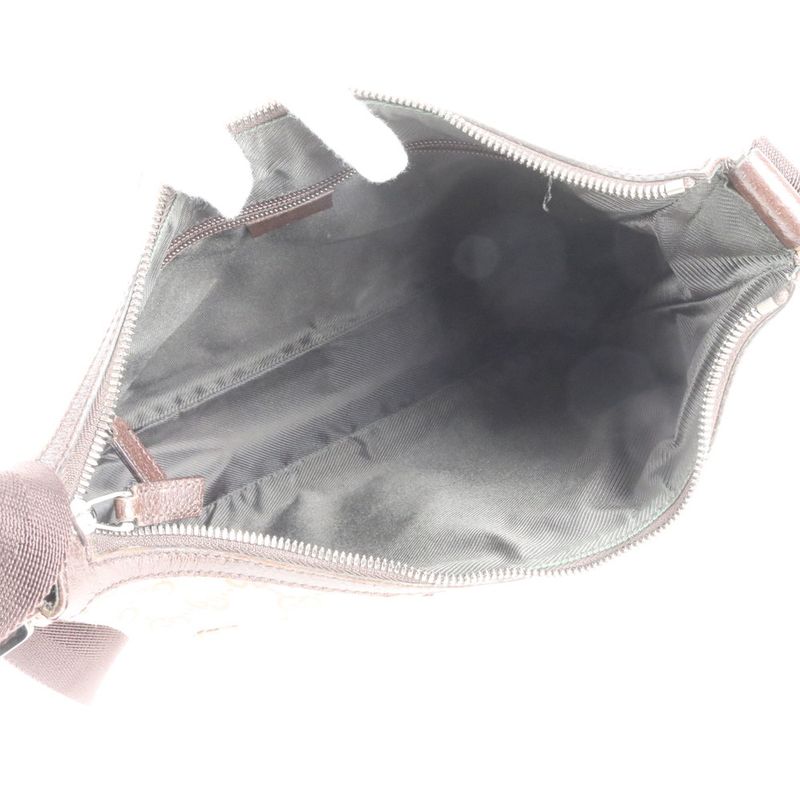 Gucci GG Canvas 114272 Leather Shoulder Bag Crossbody Messenger Genuine Leather