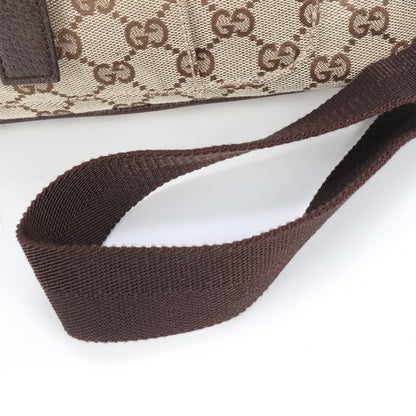 Gucci GG Canvas 114272 Leather Shoulder Bag Crossbody Messenger Genuine Leather