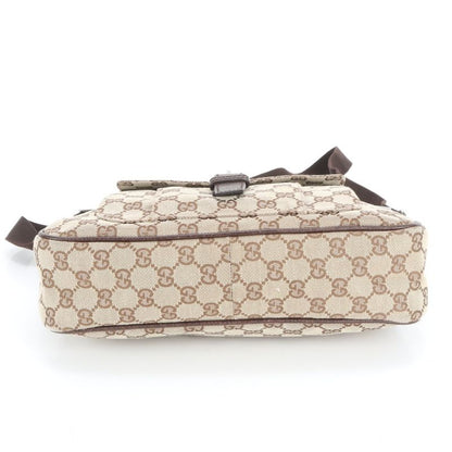 Gucci GG Canvas 114272 Leather Shoulder Bag Crossbody Messenger Genuine Leather