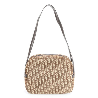 Vintage Christian Dior Trotter Leather Shoulder Bag Shoulder Brown Women's REM