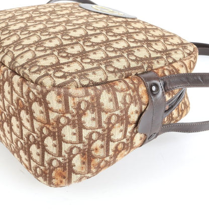 Vintage Christian Dior Trotter Leather Shoulder Bag Shoulder Brown Women's REM