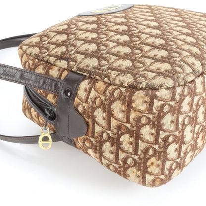 Vintage Christian Dior Trotter Leather Shoulder Bag Shoulder Brown Women's REM