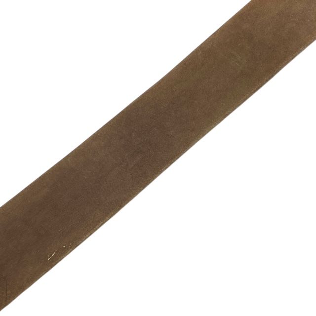 Dior Rhinestone Velvet Belt Accessories Leather Brown Gold [size 70] Christian