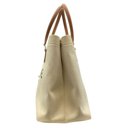 Celine S-sl5119 Horizontal Cabas Handbag Tote Bag Logo Large Canvas Leather