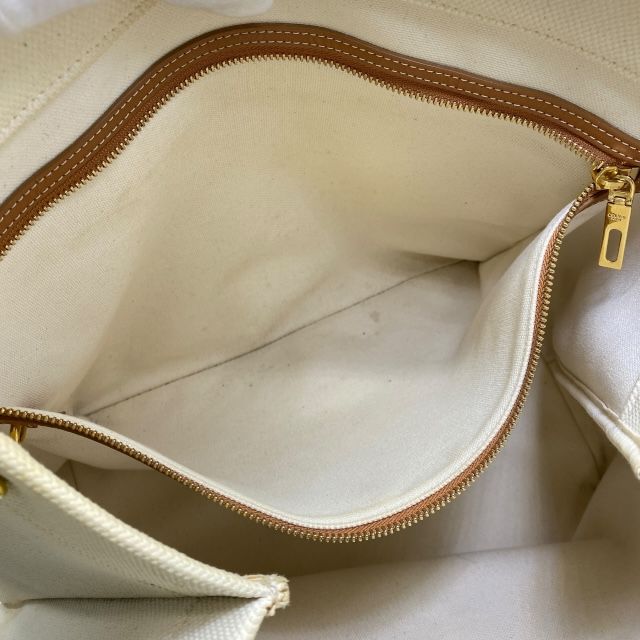 Celine S-sl5119 Horizontal Cabas Handbag Tote Bag Logo Large Canvas Leather