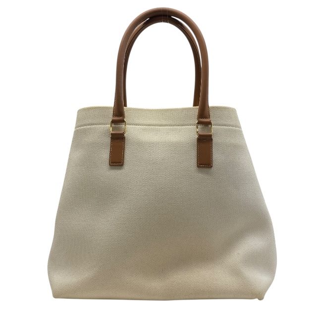 Celine S-sl5119 Horizontal Cabas Handbag Tote Bag Logo Large Canvas Leather