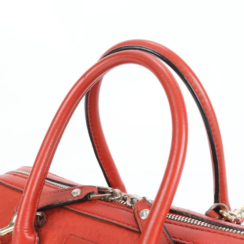 Gucci Diamante Mini Boston 354227 Leather 2WAY Shoulder Bag Crossbody Hand