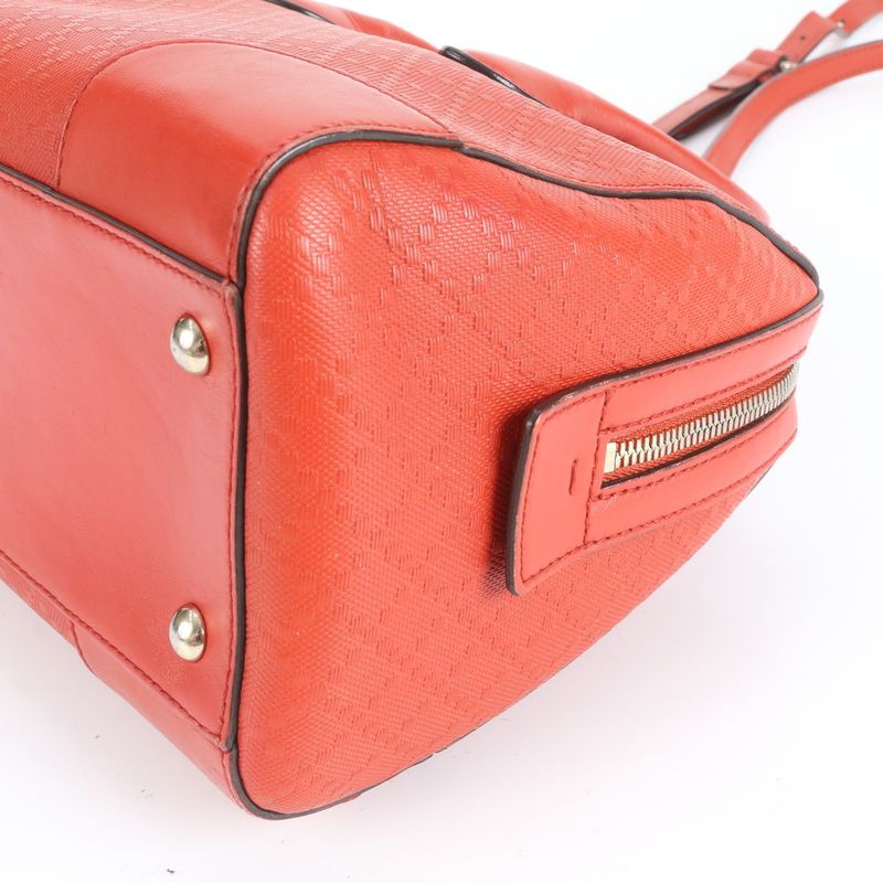 Gucci Diamante Mini Boston 354227 Leather 2WAY Shoulder Bag Crossbody Hand