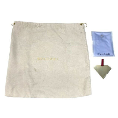 Bulgari Serpenti 2WAY Vanity Bag Handbag Jewelry Box Shoulder Bag Red Leather