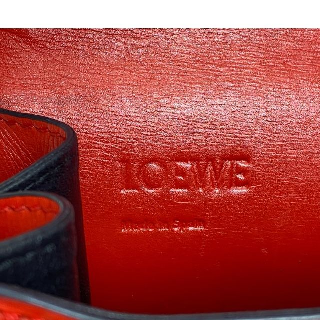 Loewe Barcelona Shoulder Bag Crossbody Bag Shoulder Crossbody Logo Leather Red