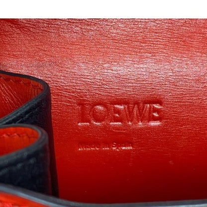 Loewe Barcelona Shoulder Bag Crossbody Bag Shoulder Crossbody Logo Leather Red