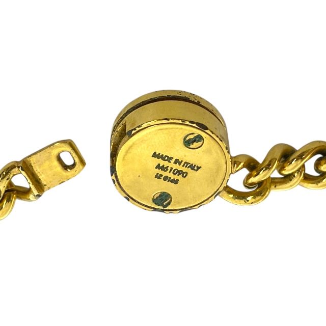 Louis Vuitton M61090 ID LV Necklace Jewelry Chain Silver Gold Metal GP Louis