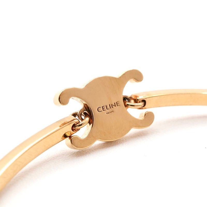 Celine Bracelet Bangle Cuff Gold Articulated Triomphe