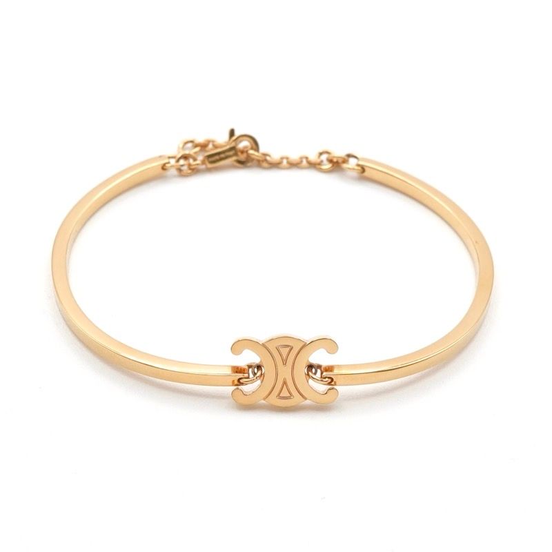 Celine Bracelet Bangle Cuff Gold Articulated Triomphe