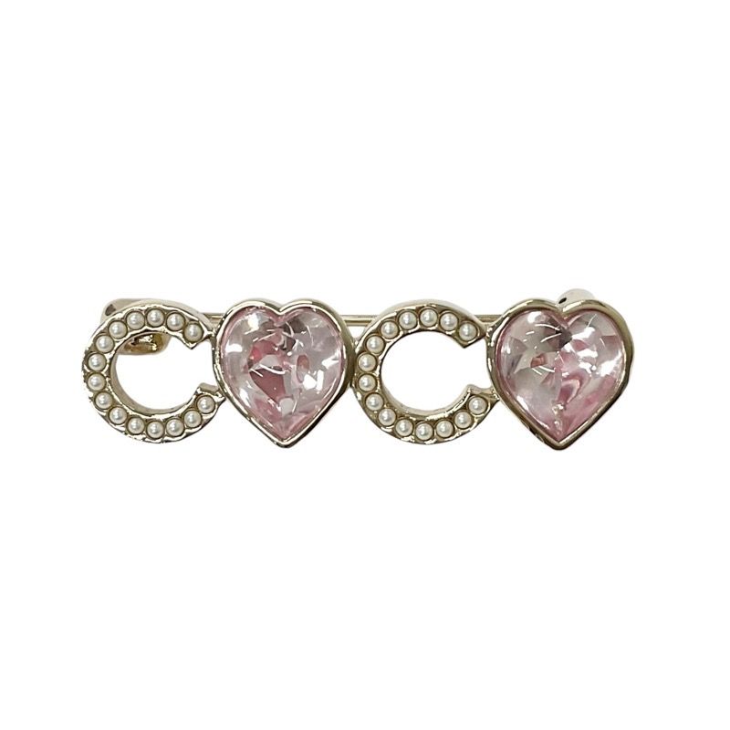 Chanel Brooch Corsage Gold Logo Bijou Heart