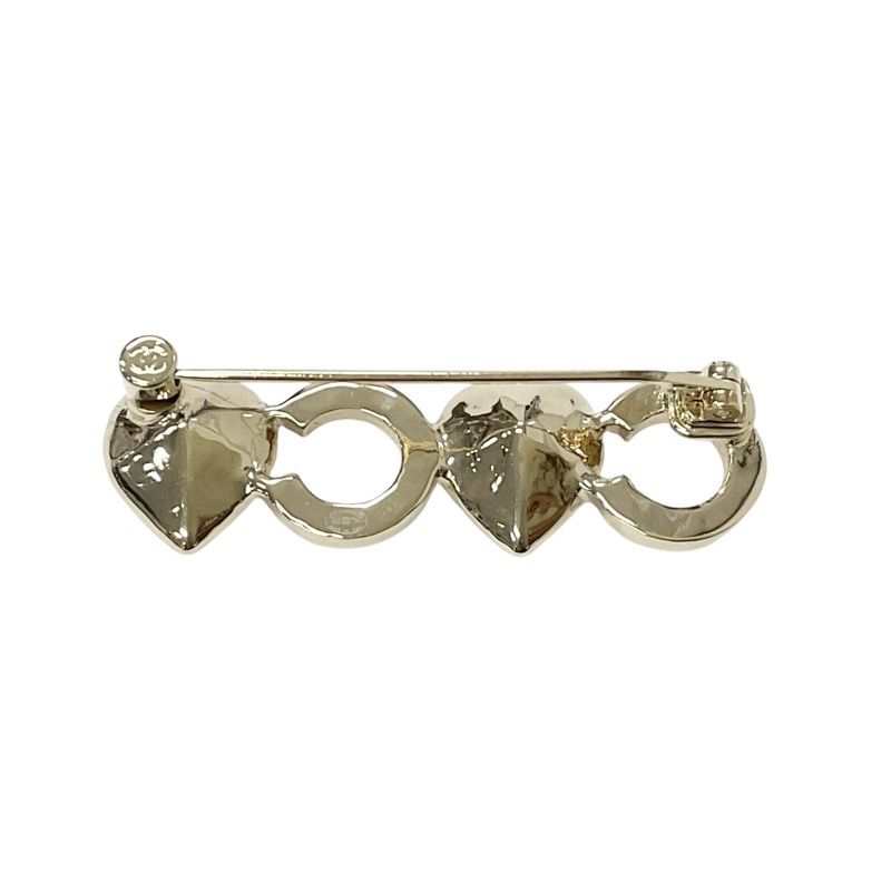 Chanel Brooch Corsage Gold Logo Bijou Heart