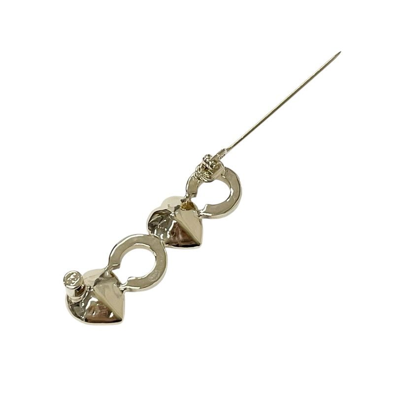 Chanel Brooch Corsage Gold Logo Bijou Heart