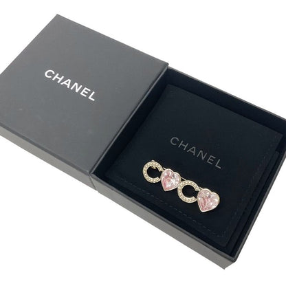 Chanel Brooch Corsage Gold Logo Bijou Heart