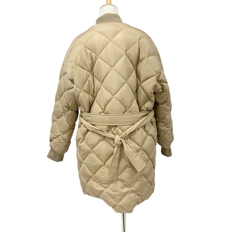 Hermes Outer Beige Brown Yellow Down Reversible With Belt