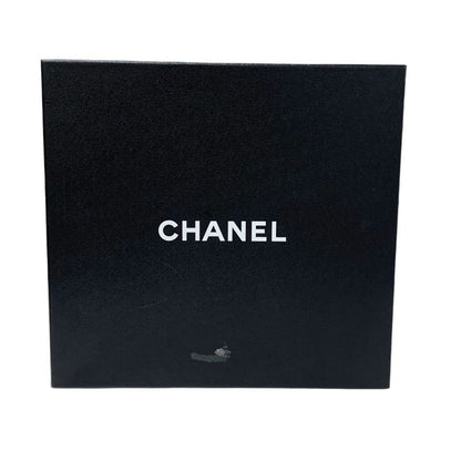 Chanel Boots Short Boots Shoes Leather Black Coco Mark Pearl Lace Up Wrinkle