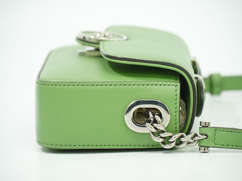 Authentic Gucci Petit GG 2WAY Mini Shoulder Bag Handbag Pochette Leather Light