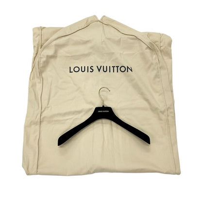 Louis Vuitton Outerwear Navy Yellow Monogram Belted Double Face Hooded Wrap Coat