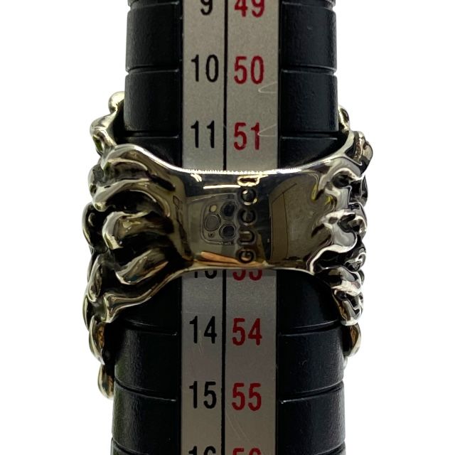 Gucci 402763 Lion's Head Ring Accessories GP Silver [size 13] Gucci Unisex