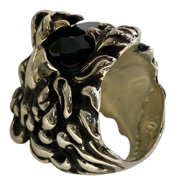 Gucci 402763 Lion's Head Ring Accessories GP Silver [size 13] Gucci Unisex