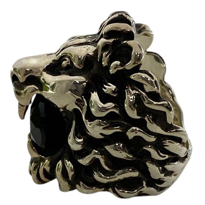 Gucci 402763 Lion's Head Ring Accessories GP Silver [size 13] Gucci Unisex