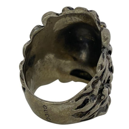 Gucci 402763 Lion's Head Ring Accessories GP Silver [size 15] Gucci Unisex