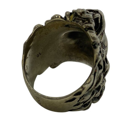 Gucci 402763 Lion's Head Ring Accessories GP Silver [size 15] Gucci Unisex