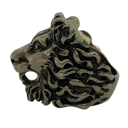 Gucci 402763 Lion's Head Ring Accessories GP Silver [size 15] Gucci Unisex
