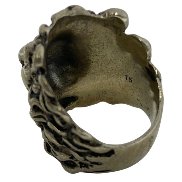 Gucci 402763 Lion's Head Ring Accessories GP Silver [size 15] Gucci Unisex