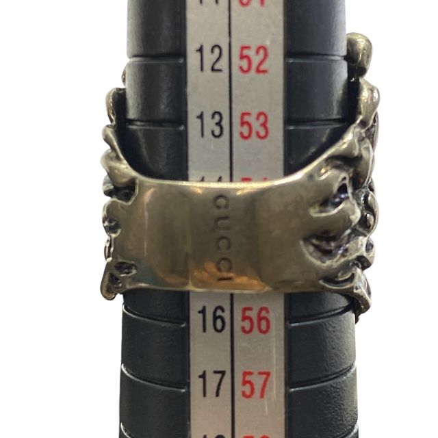 Gucci 402763 Lion's Head Ring Accessories GP Silver [size 15] Gucci Unisex