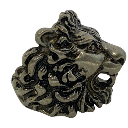 Gucci 402763 Lion's Head Ring Accessories GP Silver [size 15] Gucci Unisex