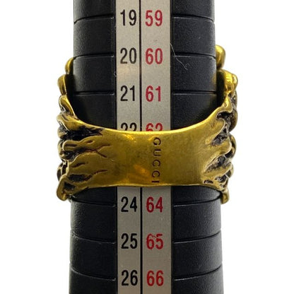 Gucci 398601 Lion's Head Ring Accessories GP Gold [size 23] Gucci Unisex