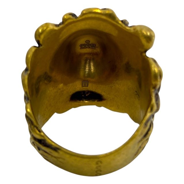 Gucci 398601 Lion's Head Ring Accessories GP Gold [size 23] Gucci Unisex